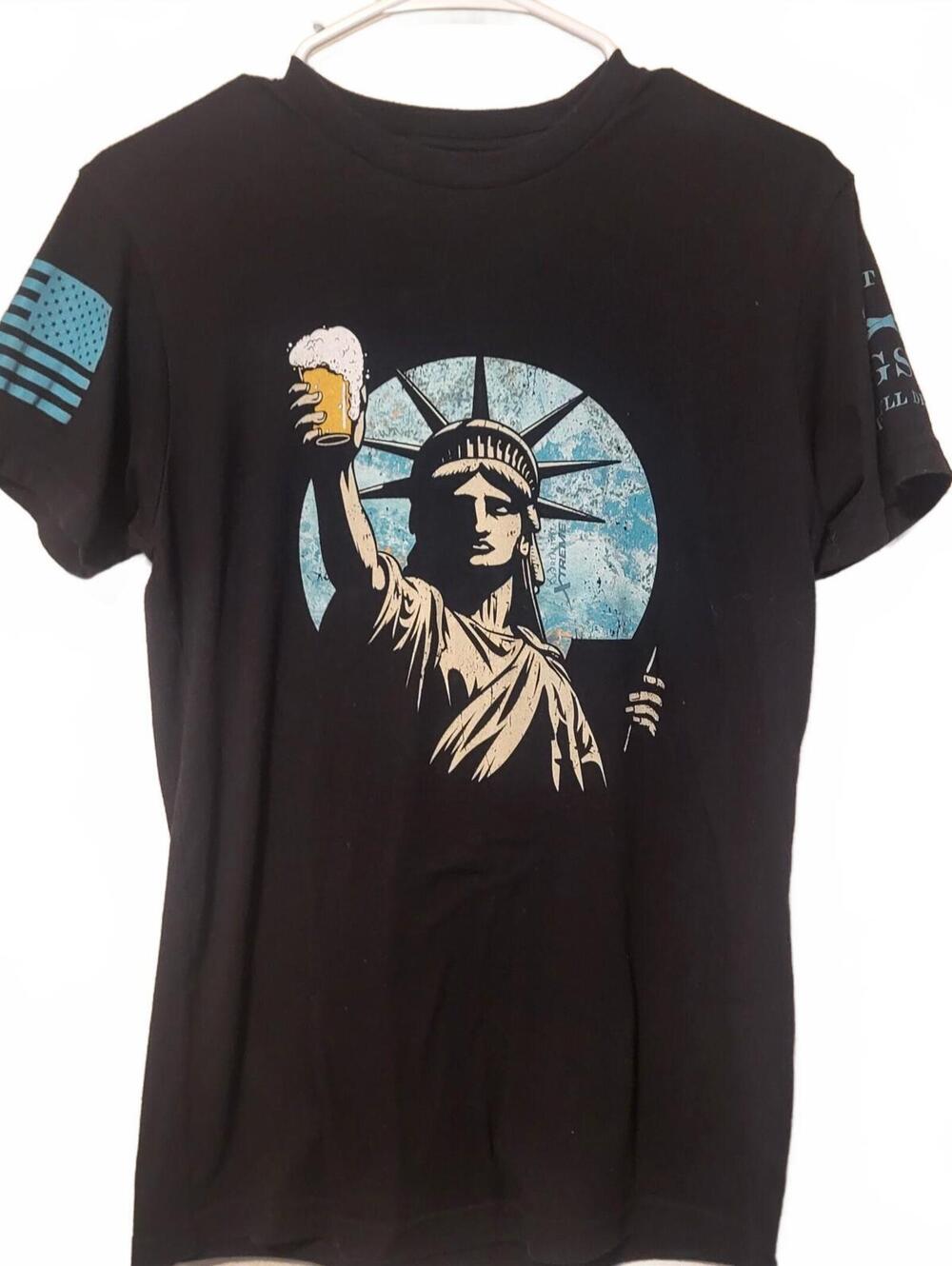 Grunt Style "Toast To Freedom" Black Graphic T-Shirt - Size S